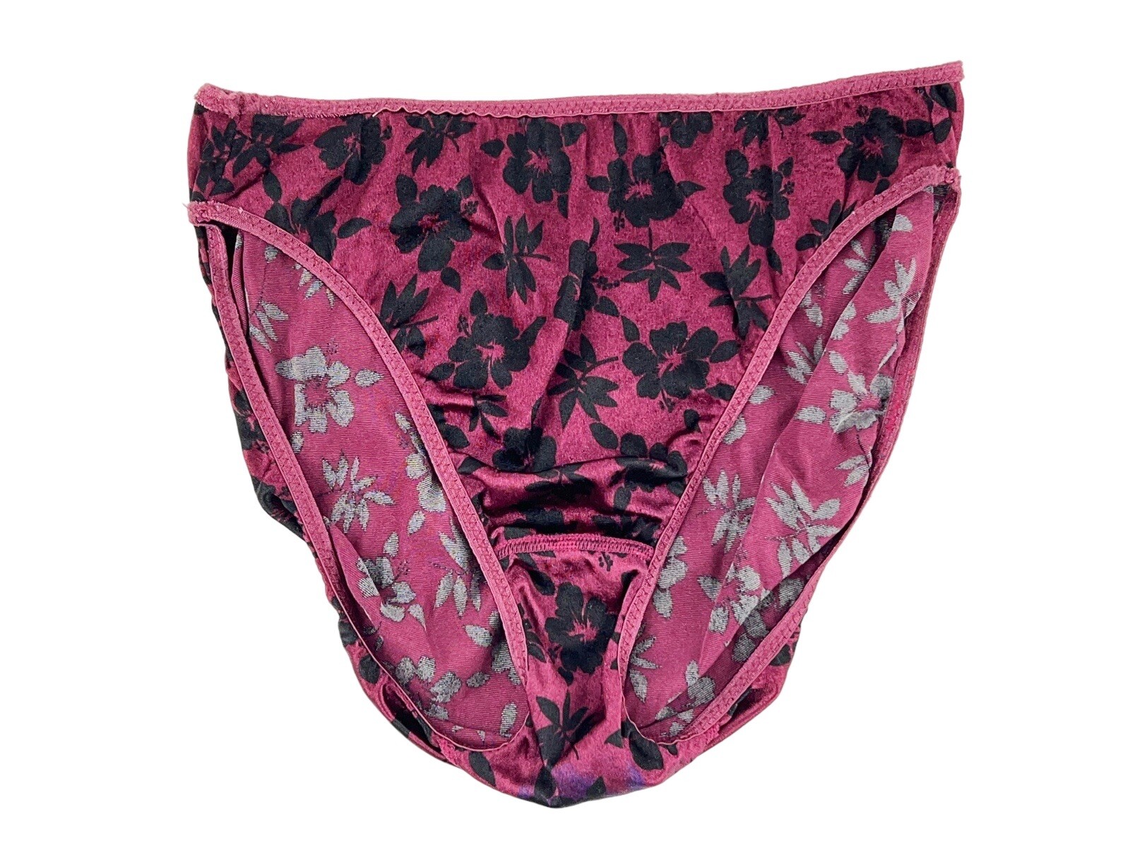 VINTAGE ST EVE SECOND SKIN SATIN Pink FLORAL PANTIES – SZ 5