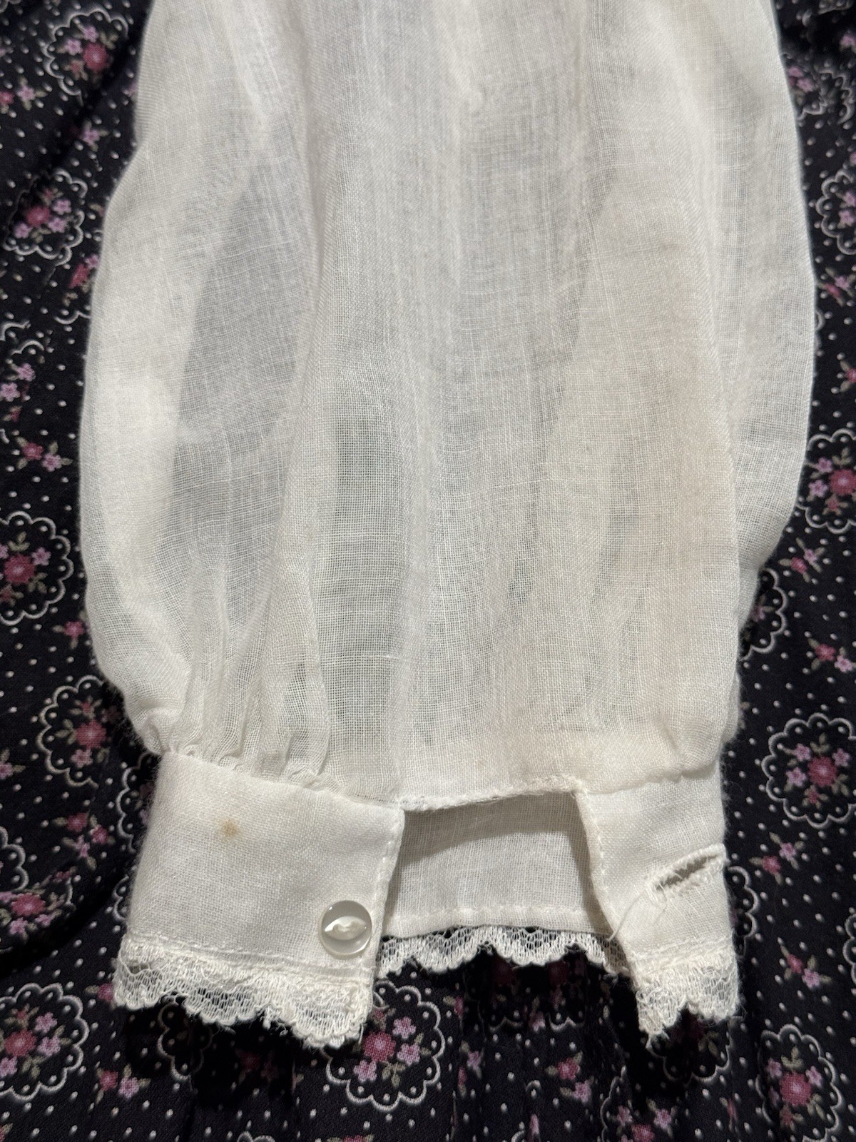 Vintage 70s Gunne Sax by Jessica Floral Maxi Dress Prairie Peasant Size 5