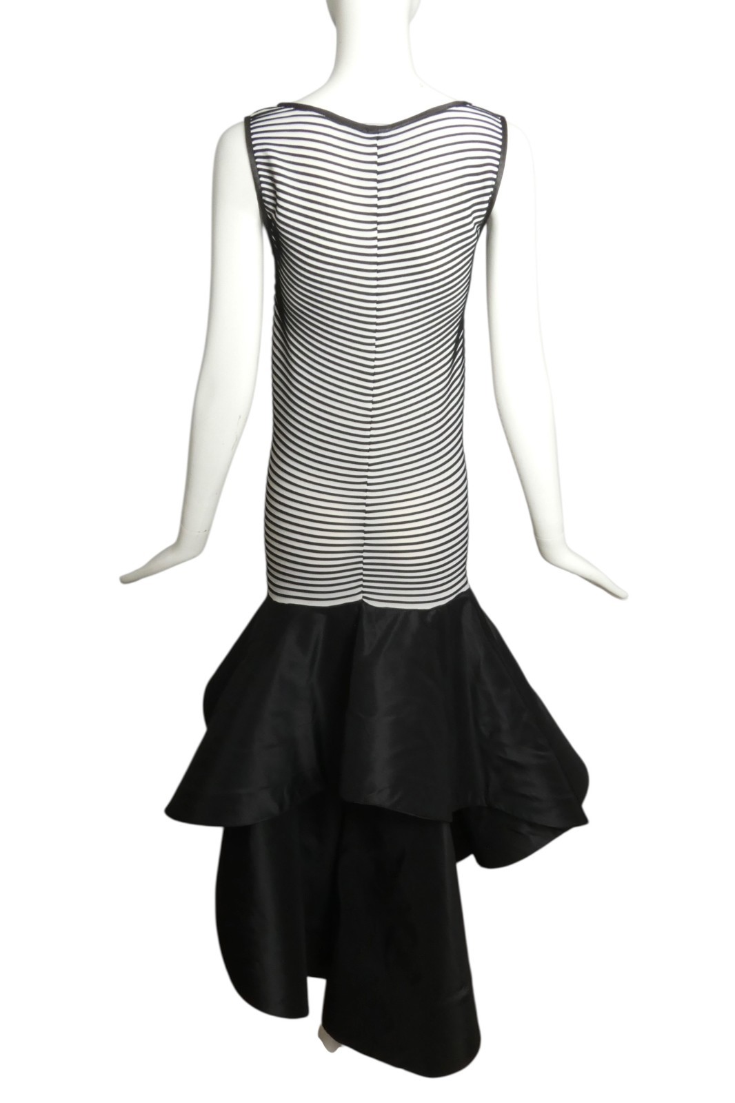 PIERRE CARDIN- 2002 Taffeta & Knit Maxi Dress, Size 2