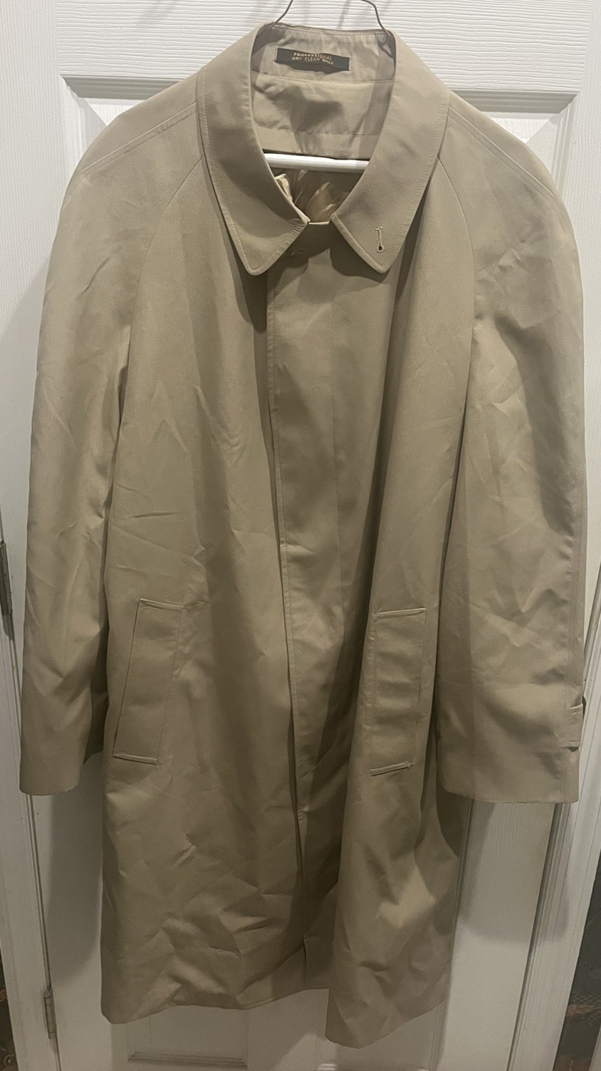 Trench Coat Size 46 Reg. ACTWU Union Made In USA