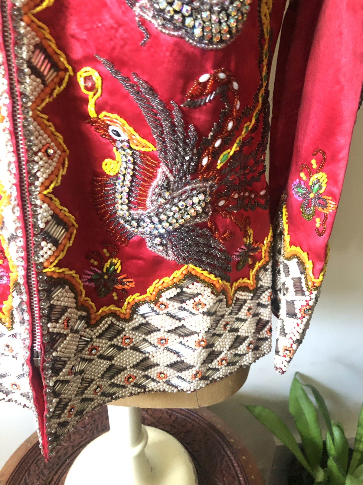 1950’s Heavily Beaded Chinese Dragon & Phoenix Jacket