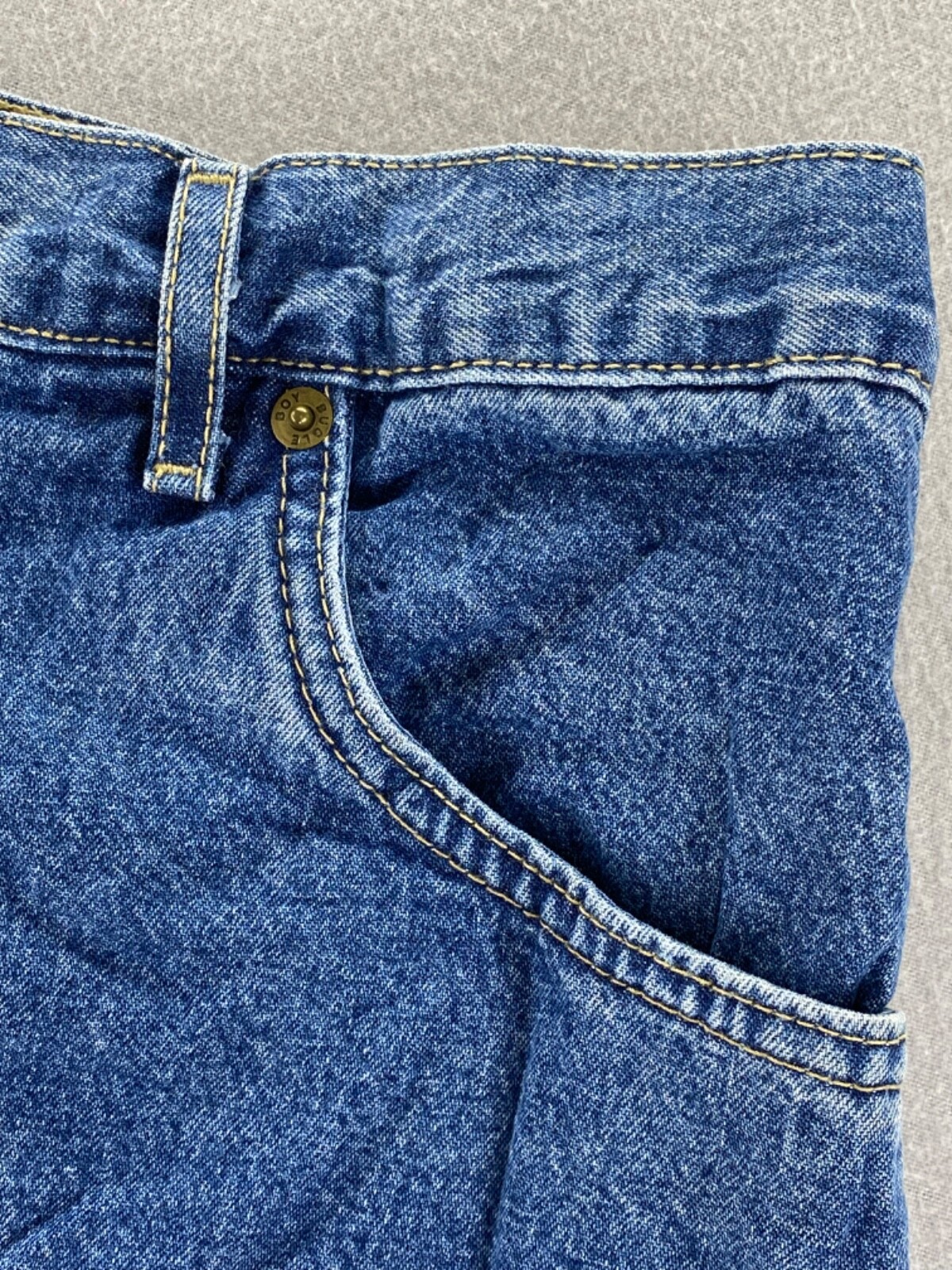 Vintage 90’s Bugle Boy Collection For Her Blue Jean Shorts Womens 14 100% Cotton