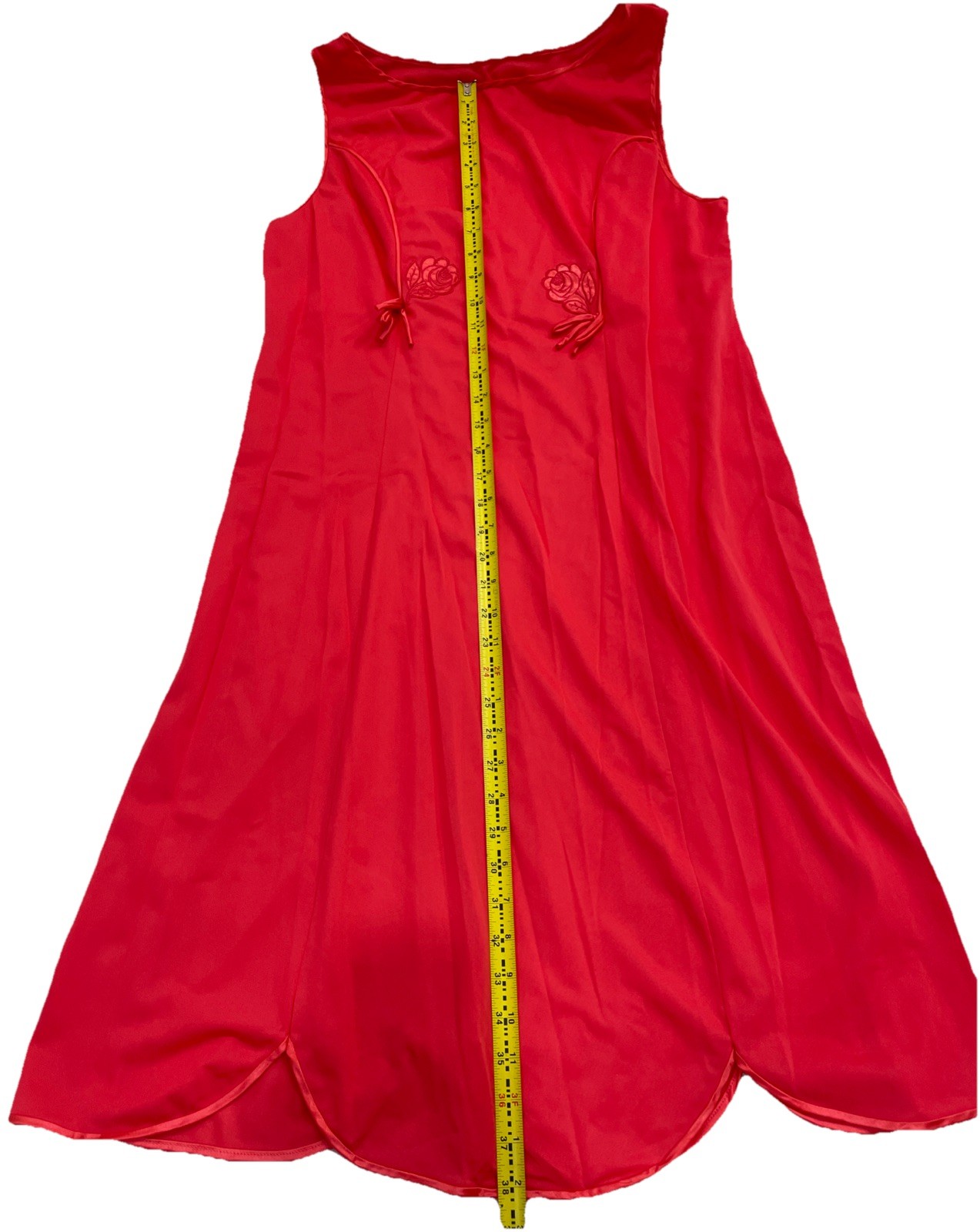 Vintage Women’s Coral 4-Piece Sleep Set Pajama W House Coat Feminine Romantic