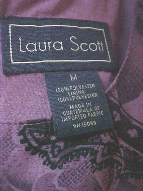 NWT-2pc Laura Scott Ladies Rose Colored Sleeveless Dress w/Jacket-Size M/L