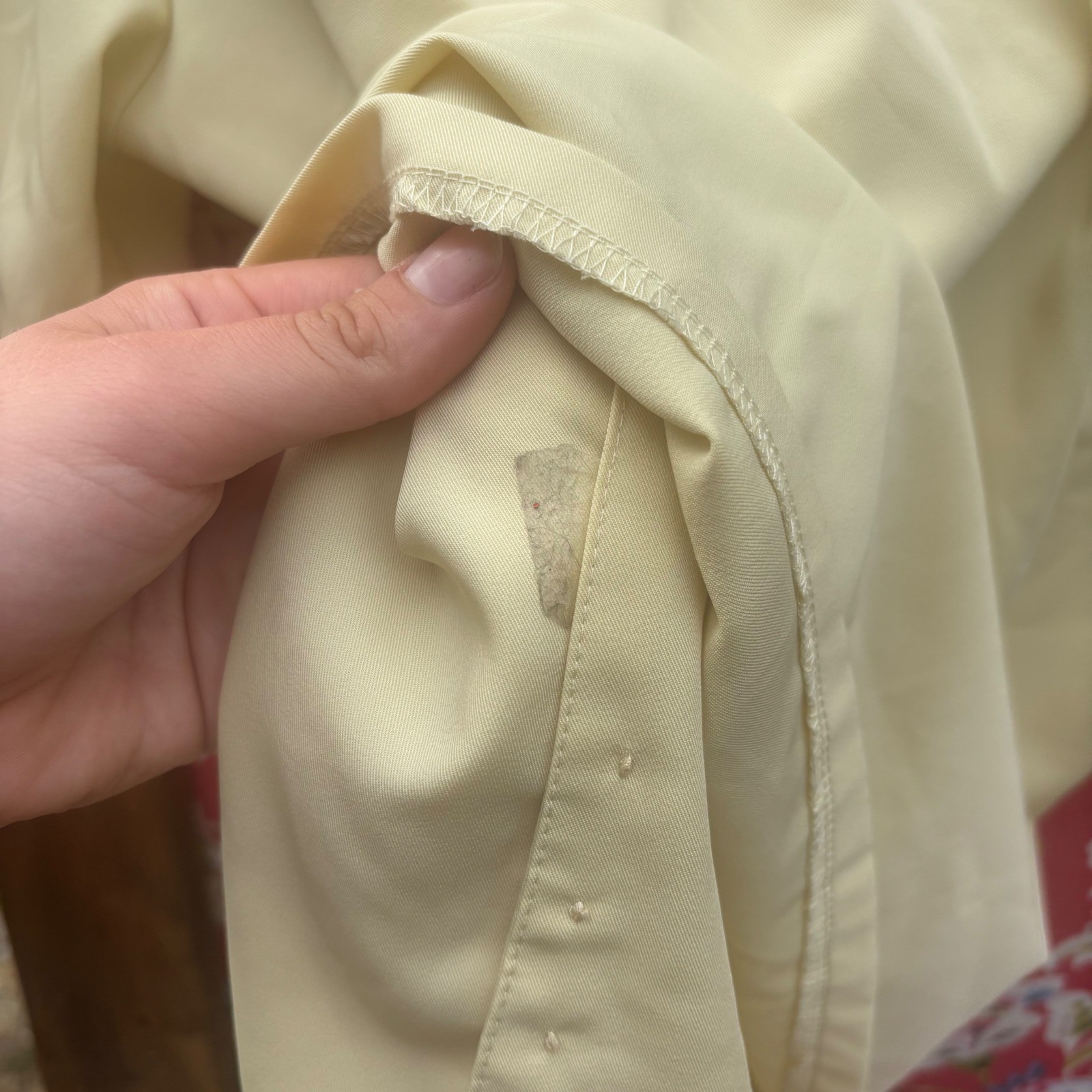 Vintage Butter Yellow Twee Collared Button Front Blouse Women’s Size L