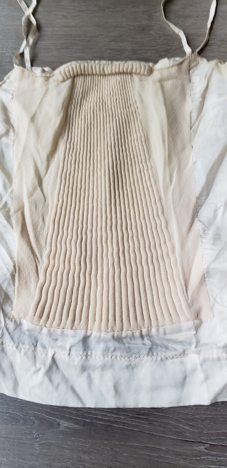 VTG 30s? Cream Camisole Top Sz XXS? Study Design Inspiration Costuming DAMAGED