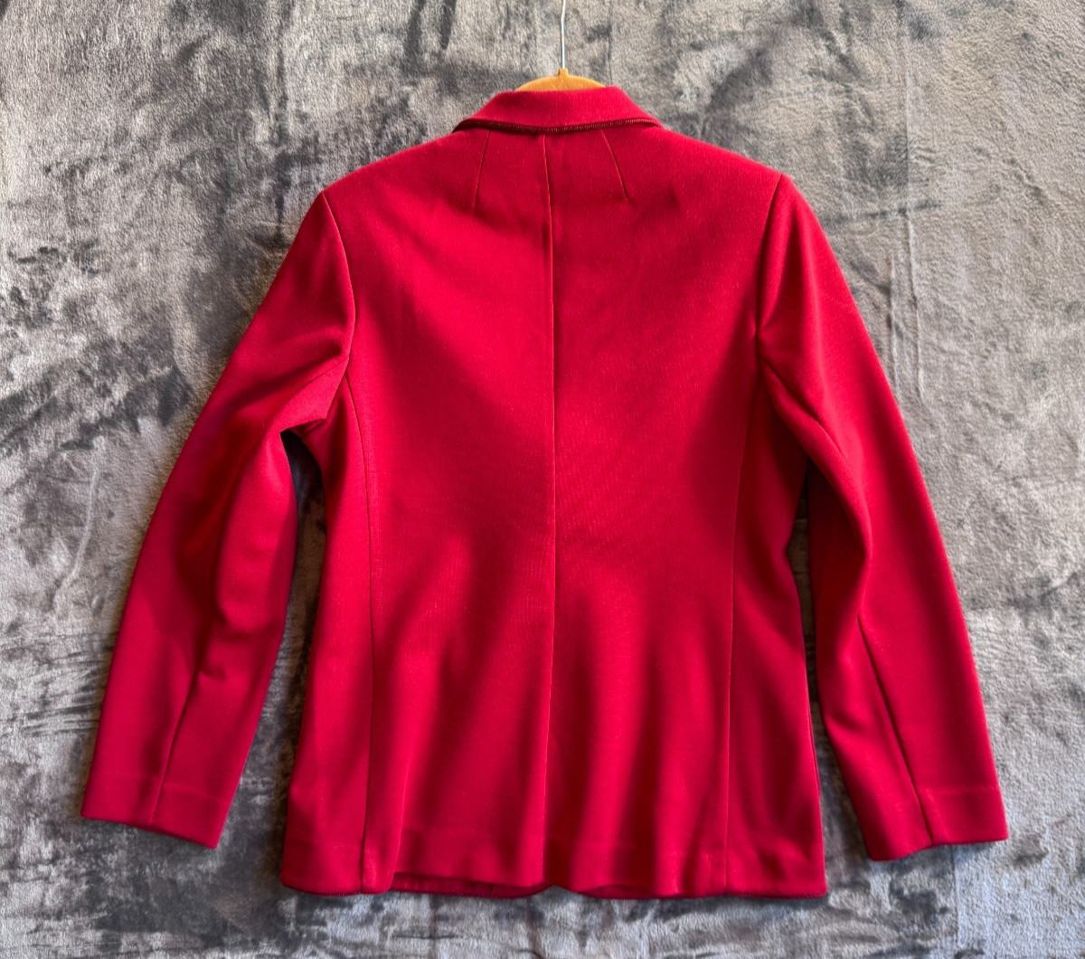 Vintage Koret Red Blazer Jacket Made in USA Sz 10 Pockets 2 button closure lined