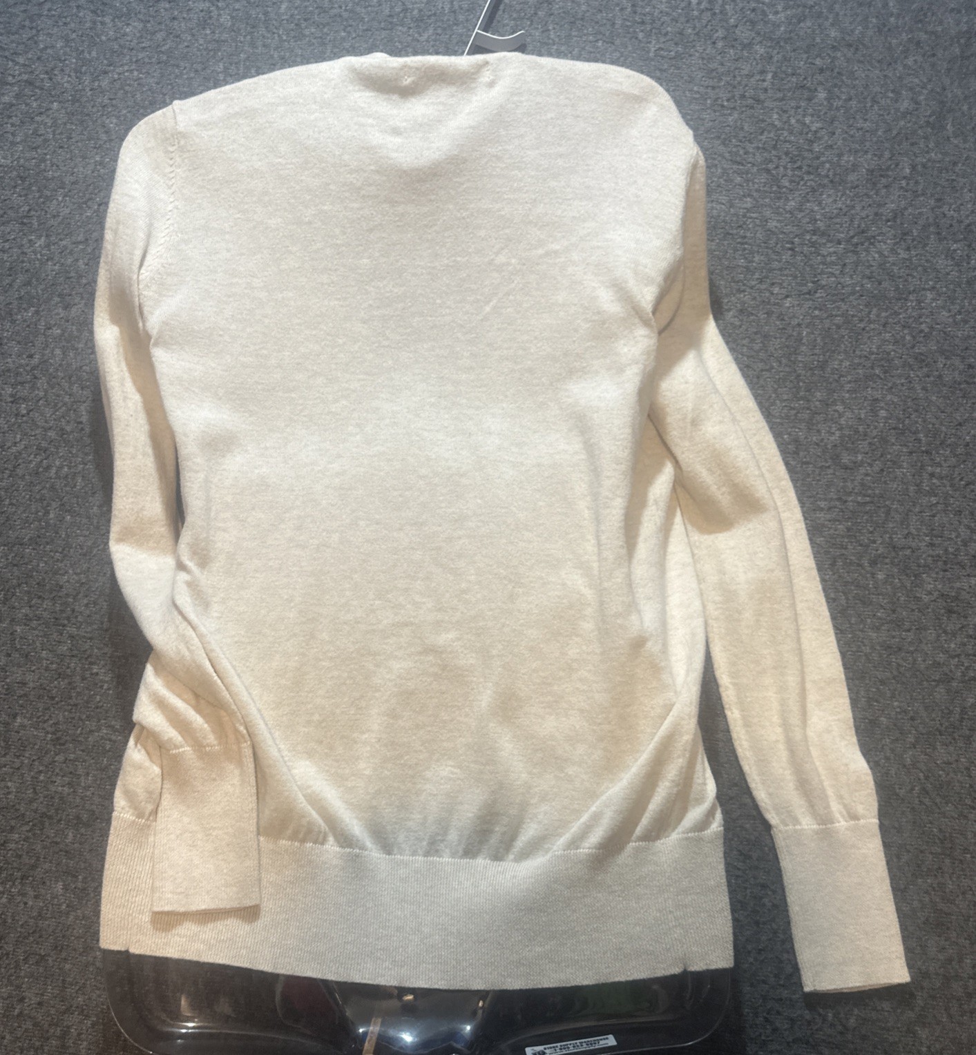 Vintage Old Navy Cardigan Sweater Top Y2K Womens M Beige Button Up Cottagecore