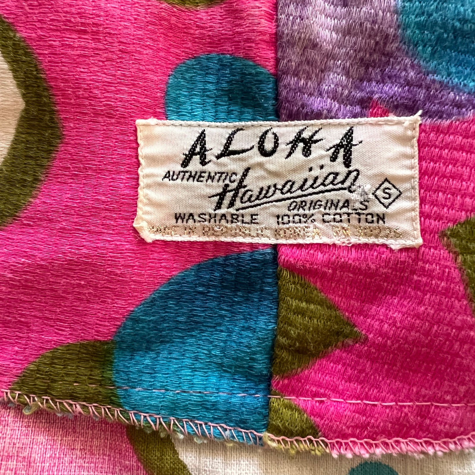 Vintage 60s Hawaiian Dress : Aloha Authentic Hawaiian, Tiki, Luau, Mini
