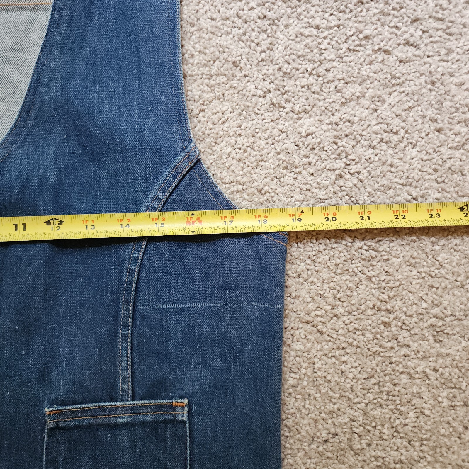 Vintage Wrangler Jean Vest Women’s Medium 70’s No-fault Denims Sanfor Set USA