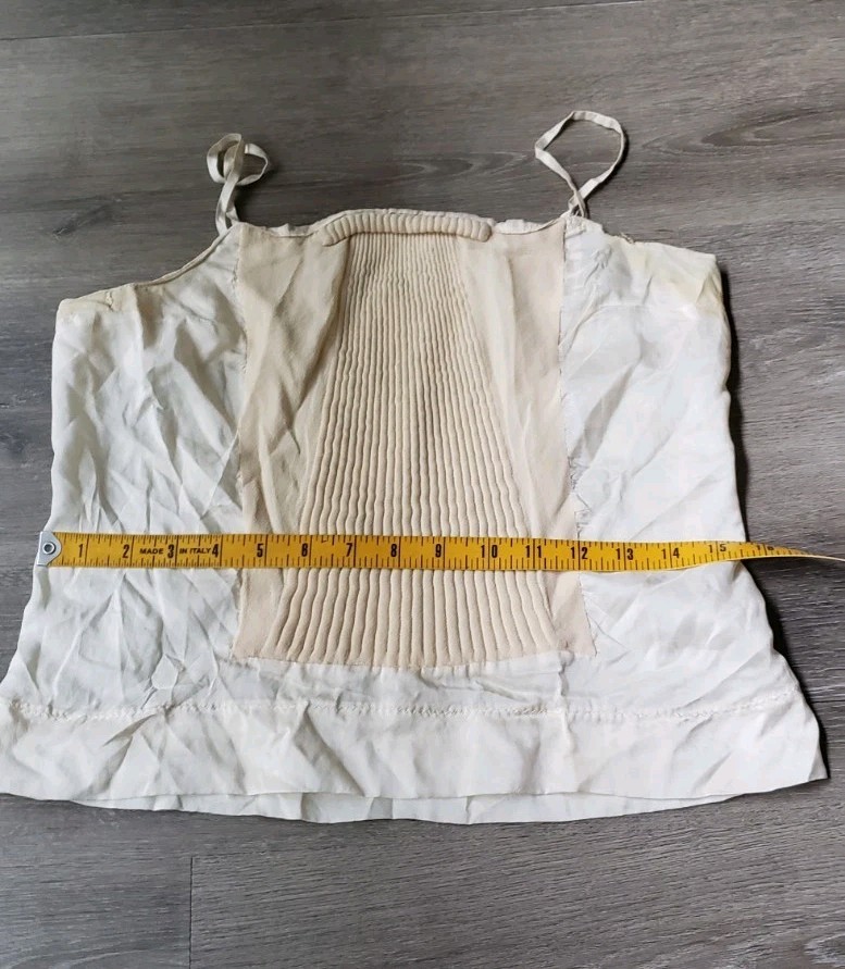 VTG 30s? Cream Camisole Top Sz XXS? Study Design Inspiration Costuming DAMAGED