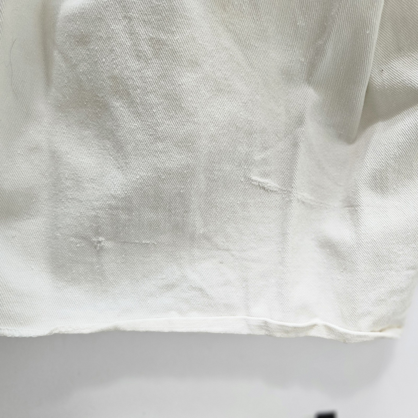 RARE Vintage 1970s Victory 1 Women’s White Denim Jumpsuit Size S/M TALON ZIPPER