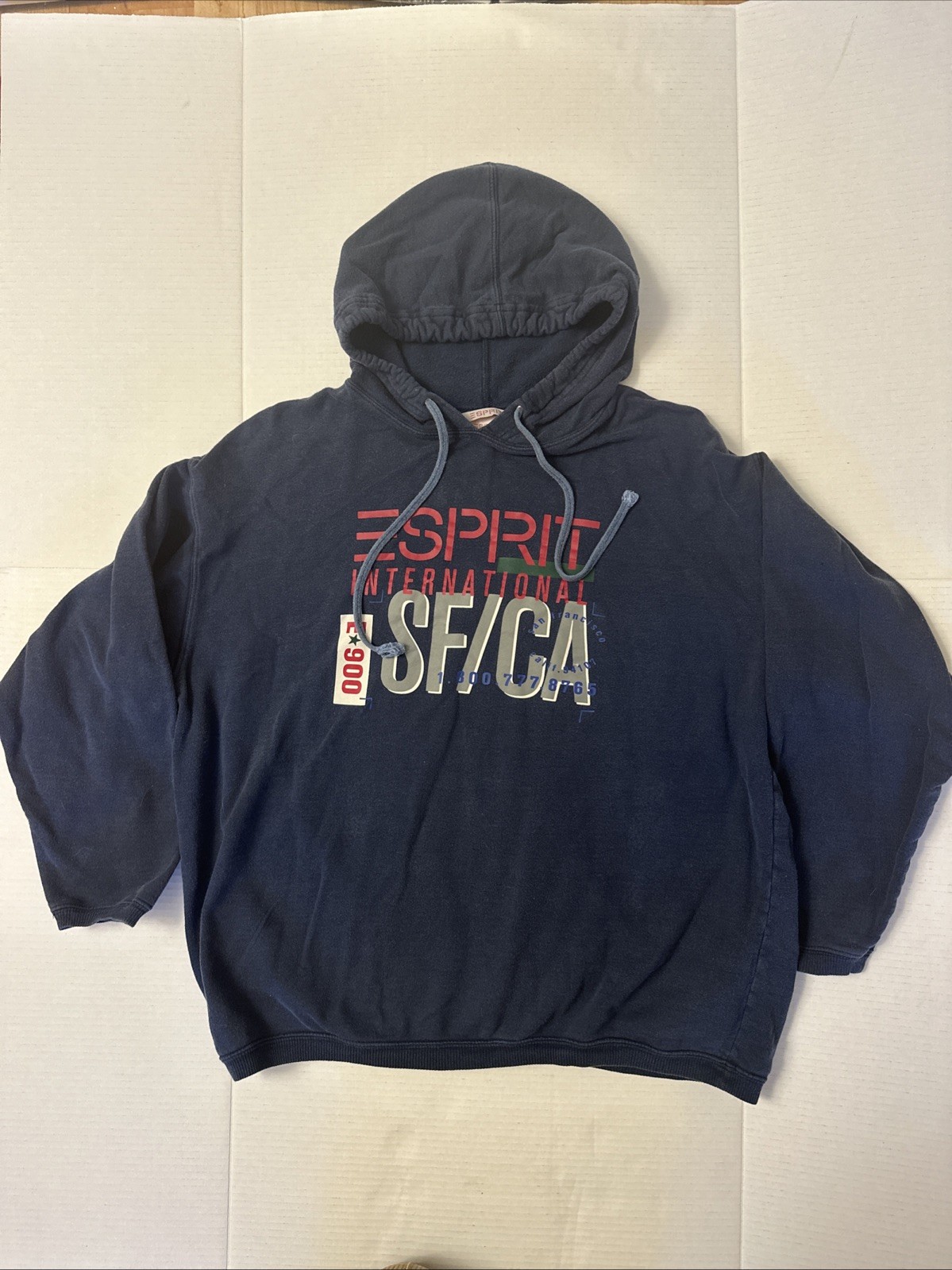 Vintage Esprit Hoodie Shirt Large 80s