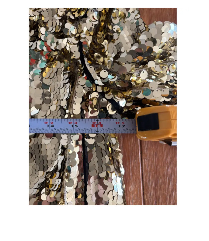 RARE 90s VTG D&G Dolce Gabbana Gold Sequin Jacket Black Trim Italy 40 COA Small
