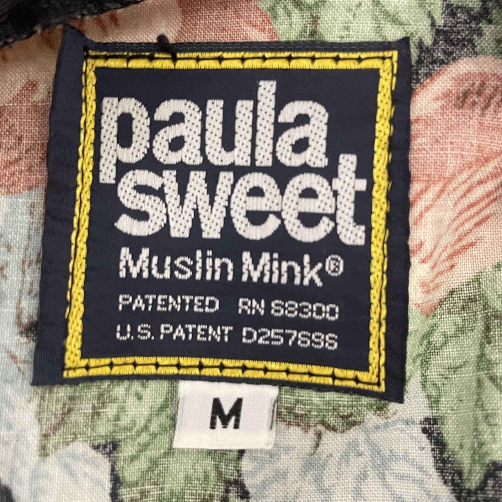 Paula Sweet Muslin Mink Blazer Sweater Medium Black Floral Fringe Vintage Jacket
