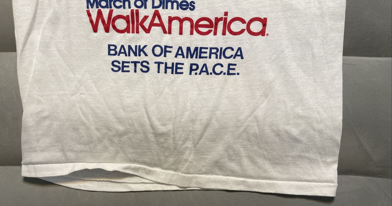 VTG 80s Bank Of America Employee March Of Dimes Walk America Walkathon M T-Shirt