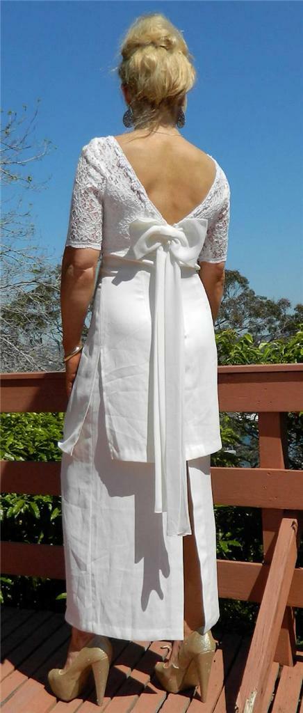 VINTAGE Mr K by Mr K & Co 1970s-80s Original Glamour Retro Wedding Dress
