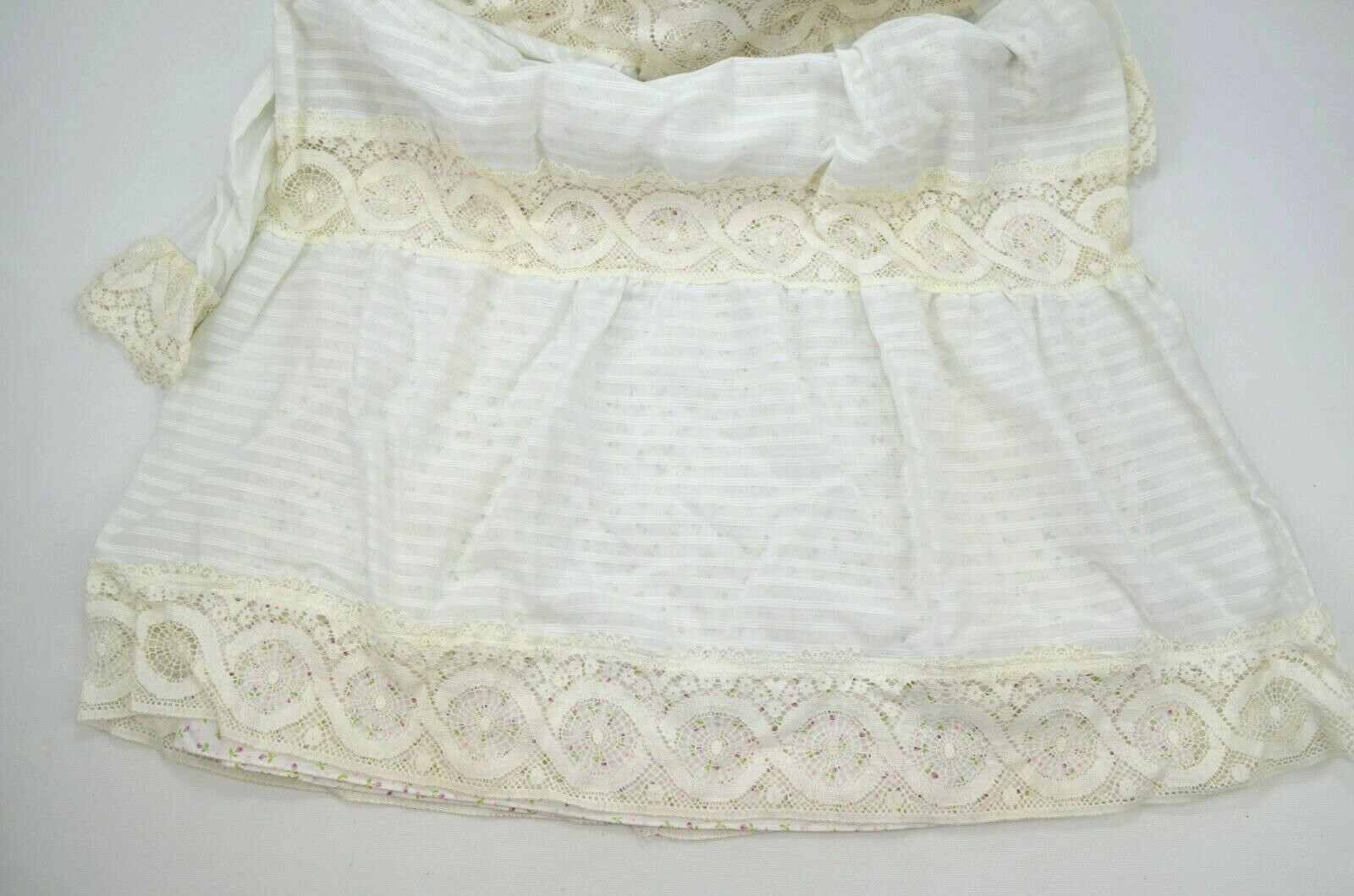 Vintage 1972 California Charmer Maxi Dress & Slip Boho Peasant Prairie Hippie XS
