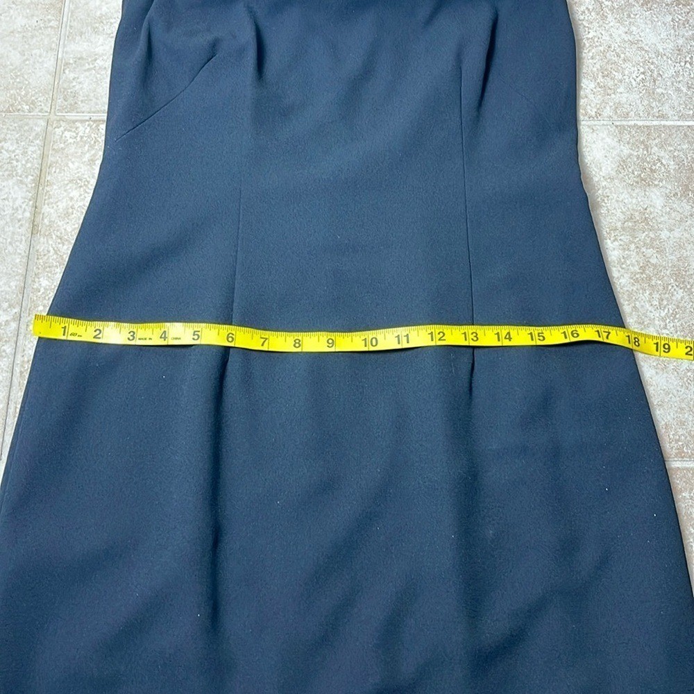 Vintage Yves Cossette Depeche Mode Black Goth Femme Fatale Dress Size 8 Y2K