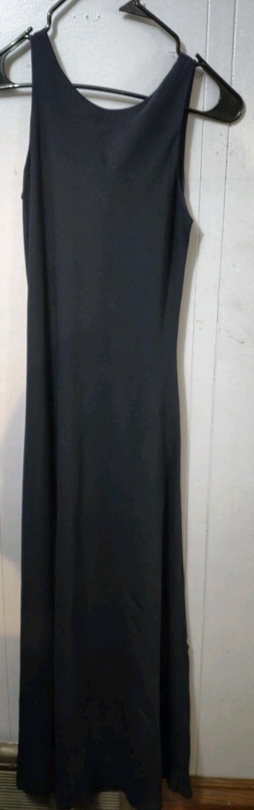 Alyn Paige Black Maxi Dress Sleeveless V-Neck Made USA Formal Evening