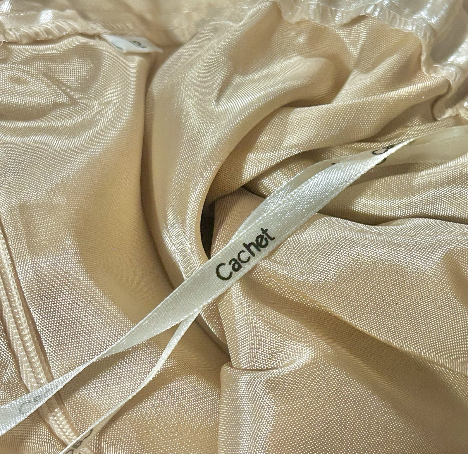 Cache Formal Mother-of-the-Bride Suit Jacket Skirt Set Champagne Womens 12
