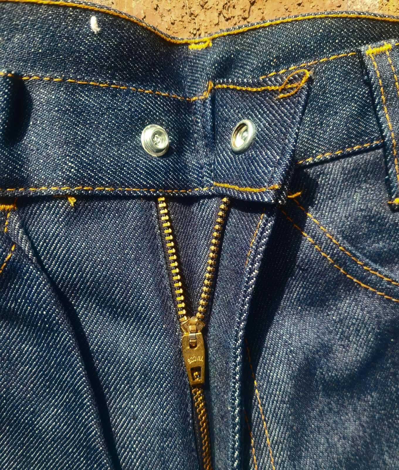 VTG Levi’s 551 14 Dura Plus W24 X 27L 10″ Big Bell Bottom Deadstock Orange Tab