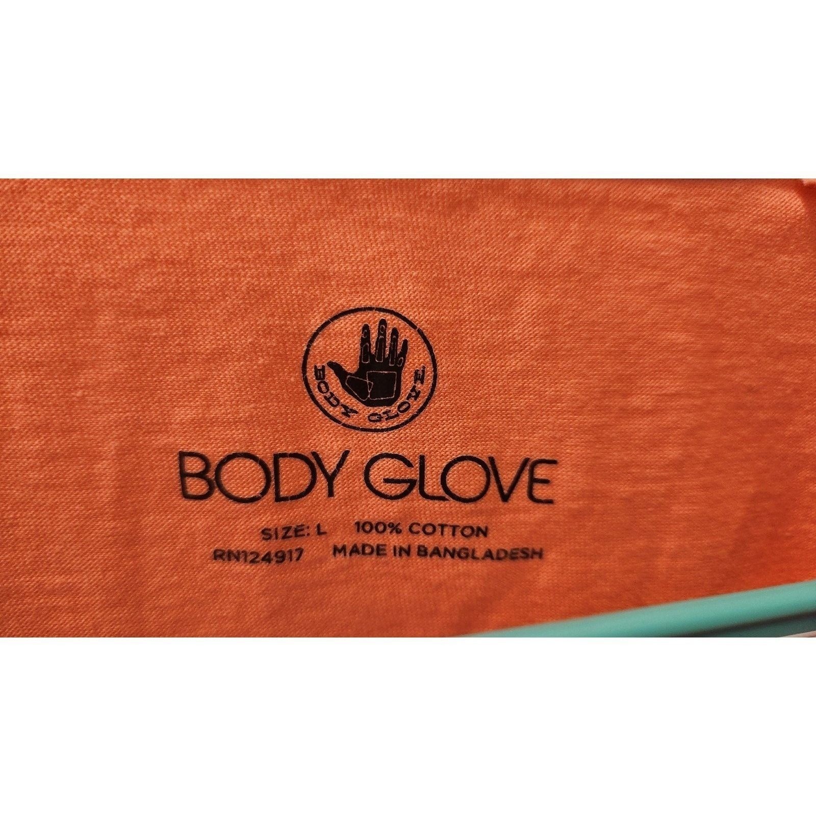 Vintage Body Glove T-Shirt Size L Surf Neon Paint Graphic