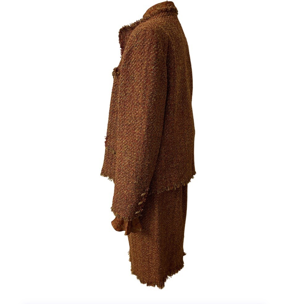 Vintage 60’s Tweed Skirt & Jacket Blouse William Pearson Designer Stunning! Sz 8
