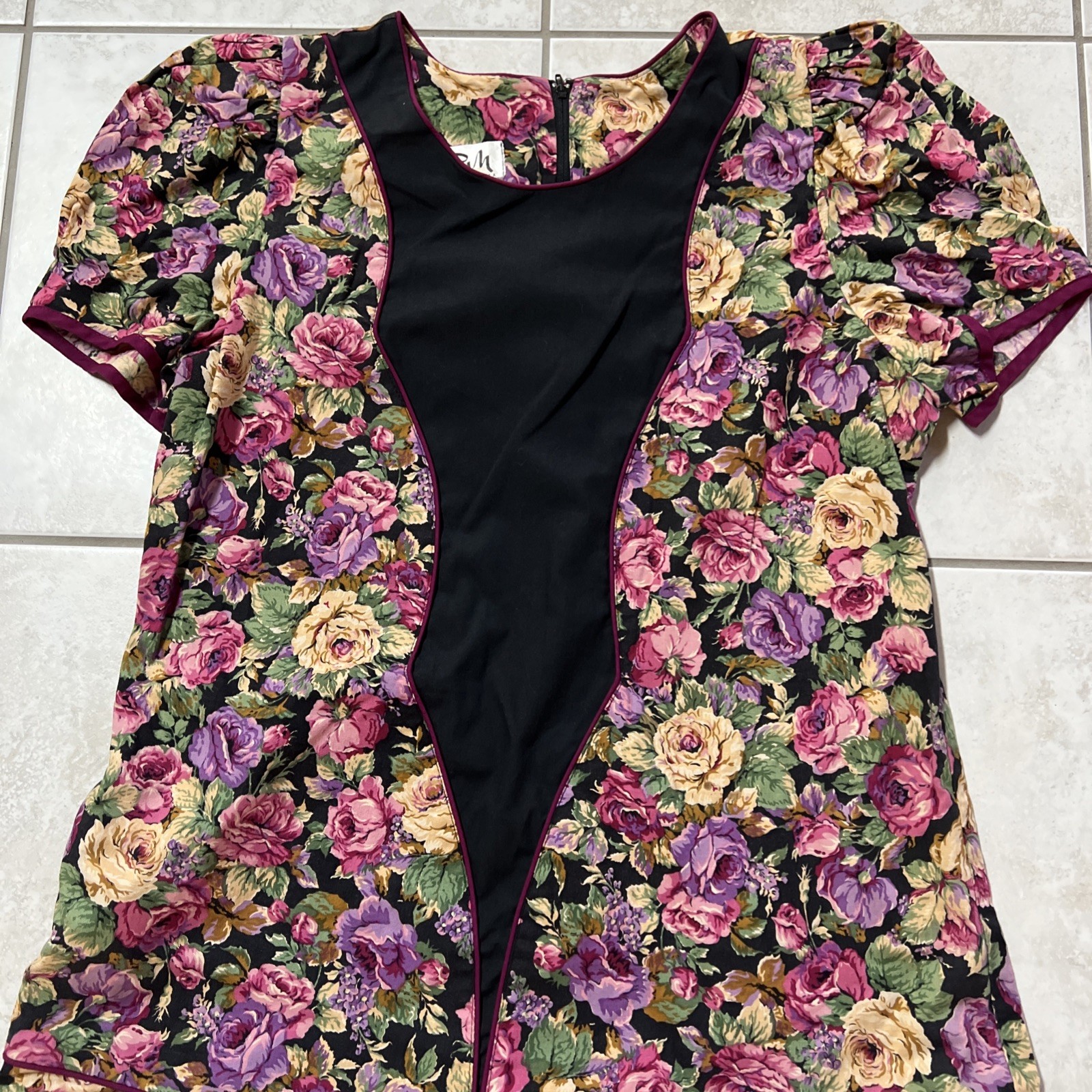 Vintage Hawaiian Dress Medium Set Of 2 Floral Colorful Long
