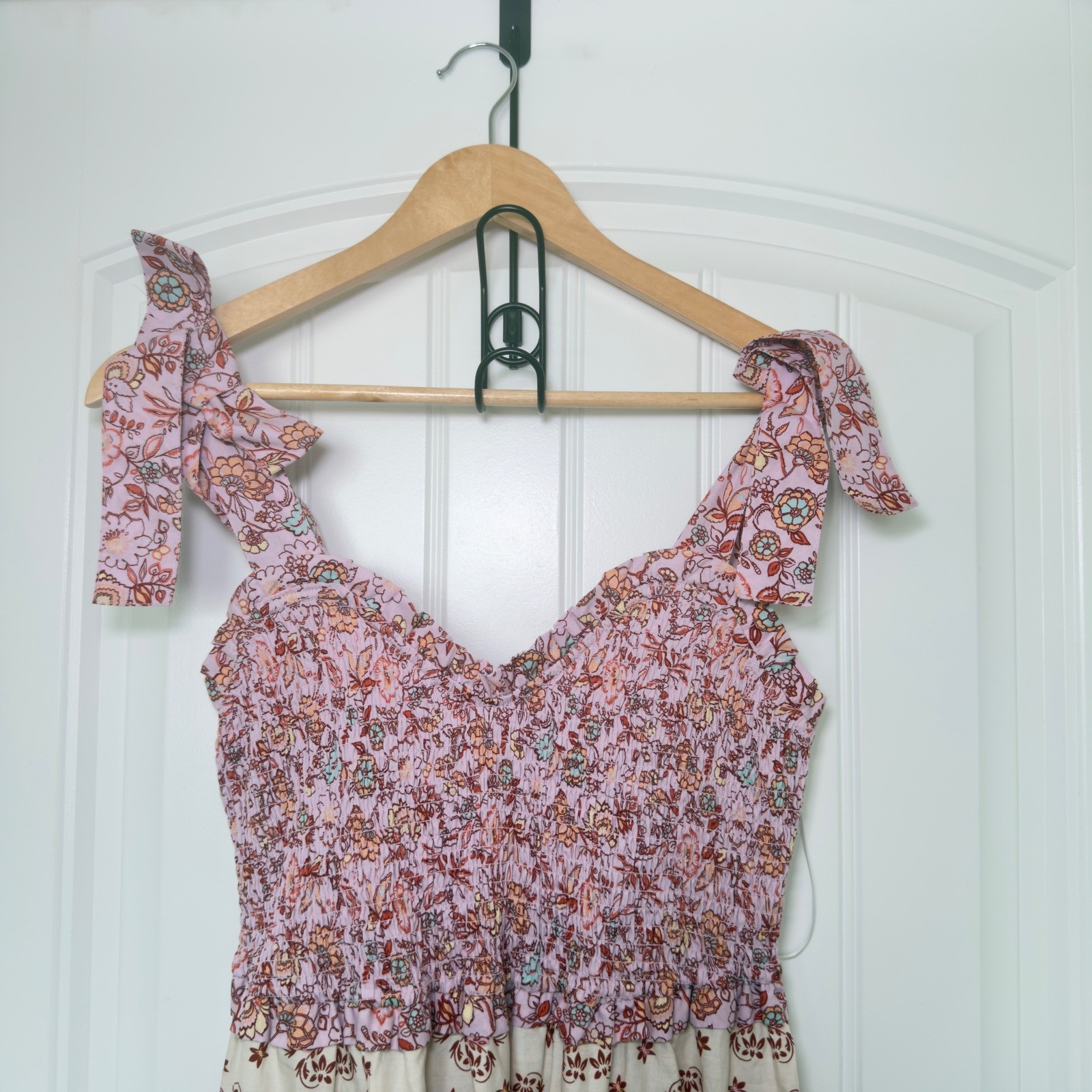 Nanette Lenore Medium Floral Patchwork Cottagecore Prairie Chic Hippie Dress