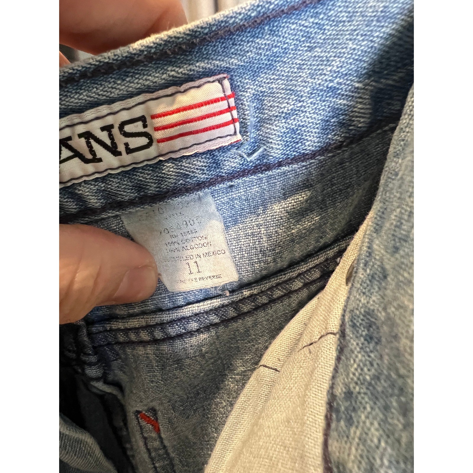 Vintage Zena Jeans High Waisted Acid Wash Carpenter Mom Jeans Light Blue Size 11