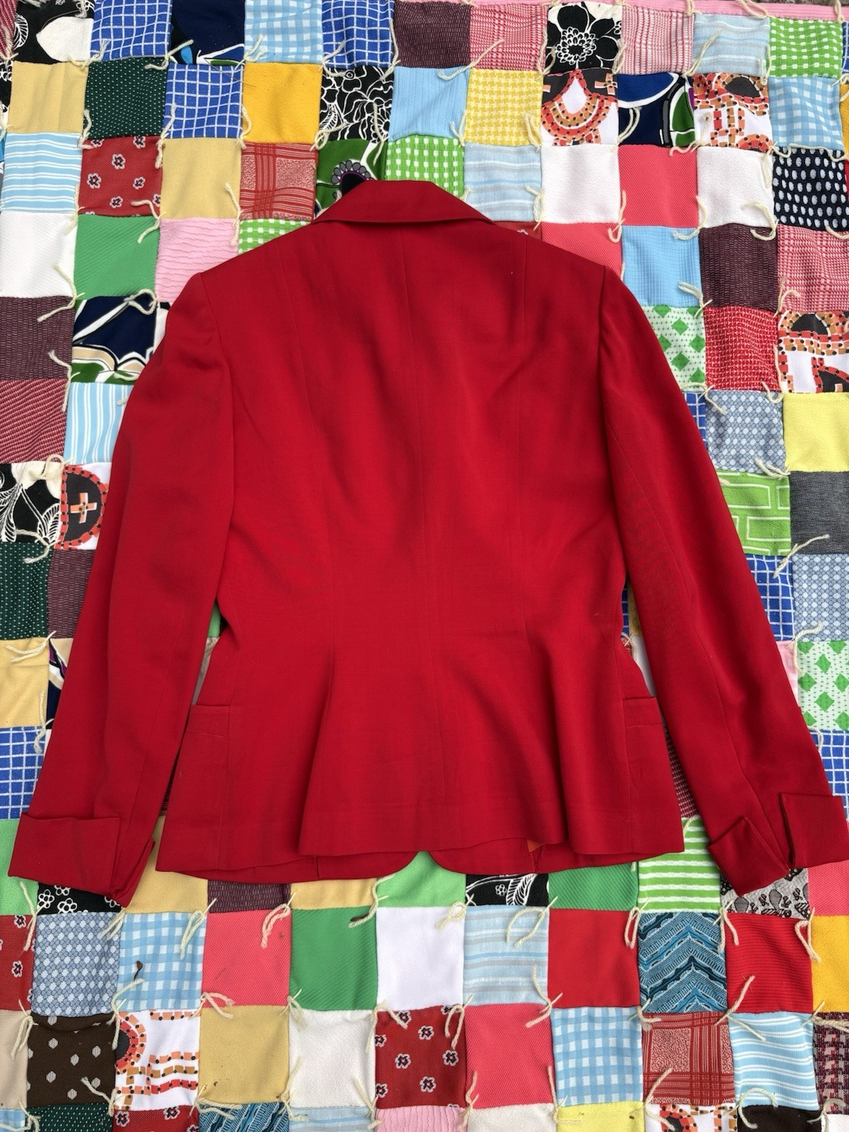 1960s Betty Rose Red Coat & Skirt Set Women’s Vintage
