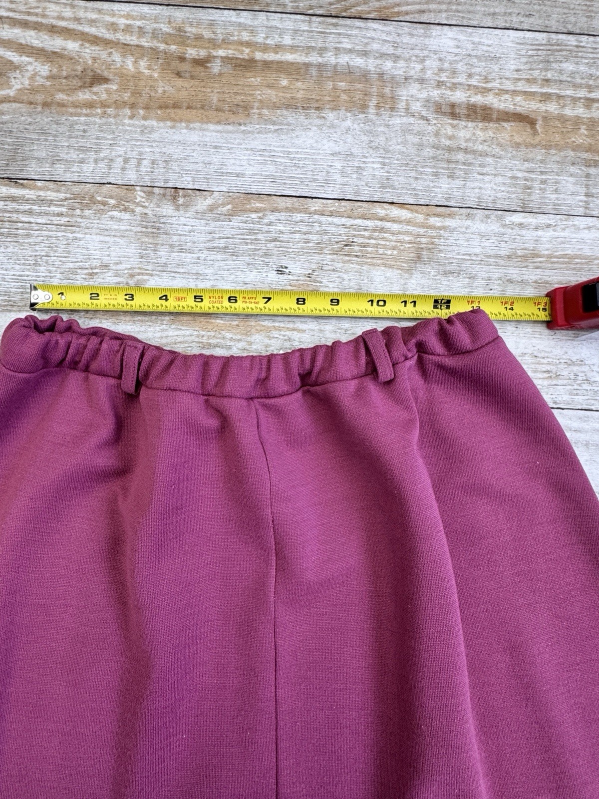Vintage Queen Casuals Midi Skirt Pink 1960s Chic 36-40 Elastic Waist rose