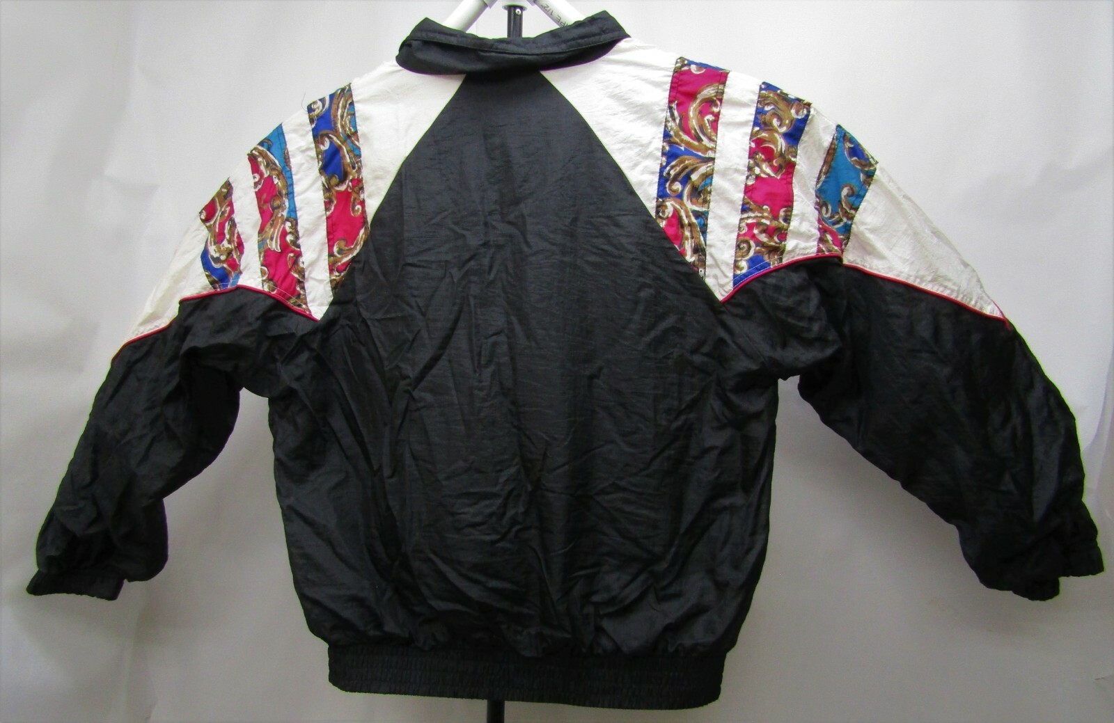 80s Vintage Wilson Women’s Windbreaker Colorful Paisley & Colorblock M