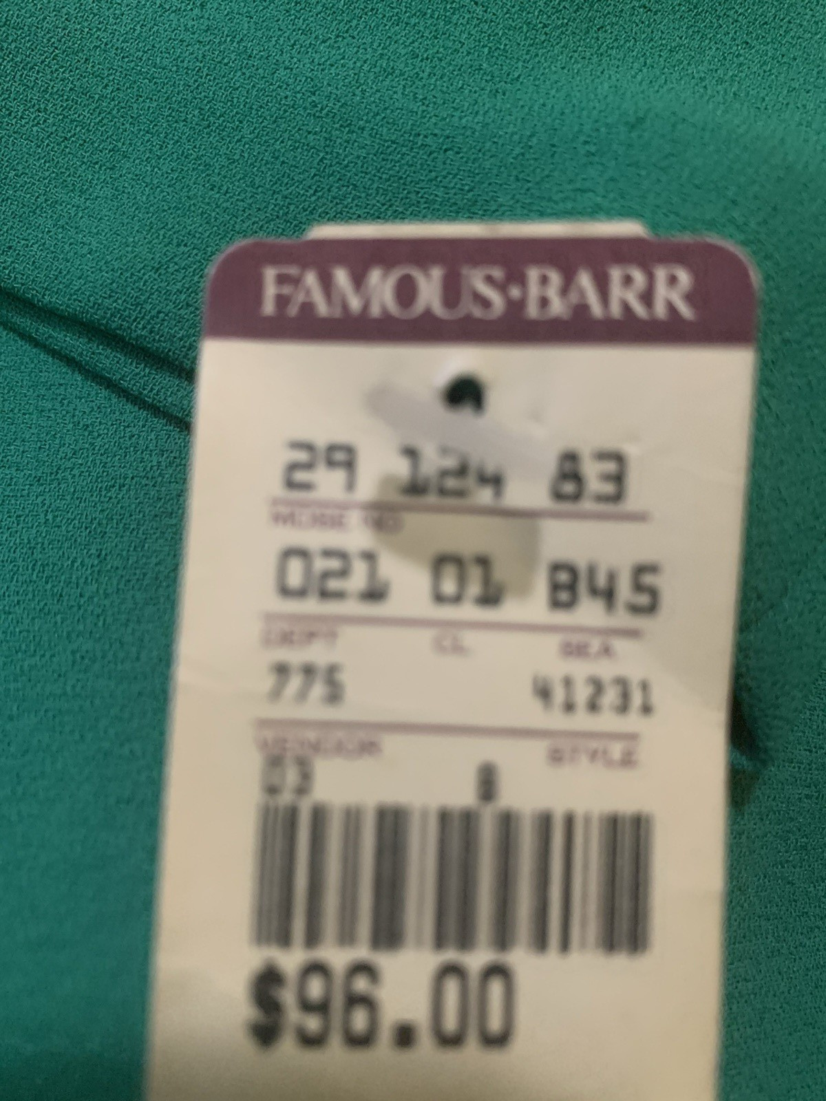 Dress Size 10 Green Blue 90s Vintage Sheath Chic Career Midi Timeless Ms Chaus