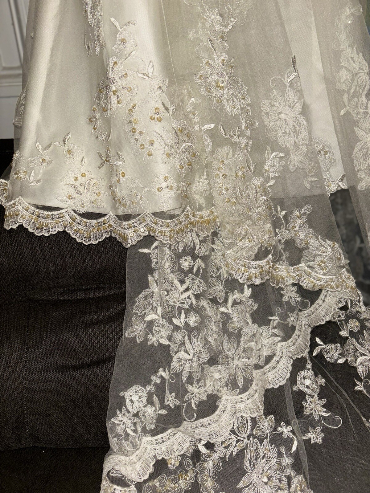 Classy And Classic, Deneki’s, Beaded Lace And Train