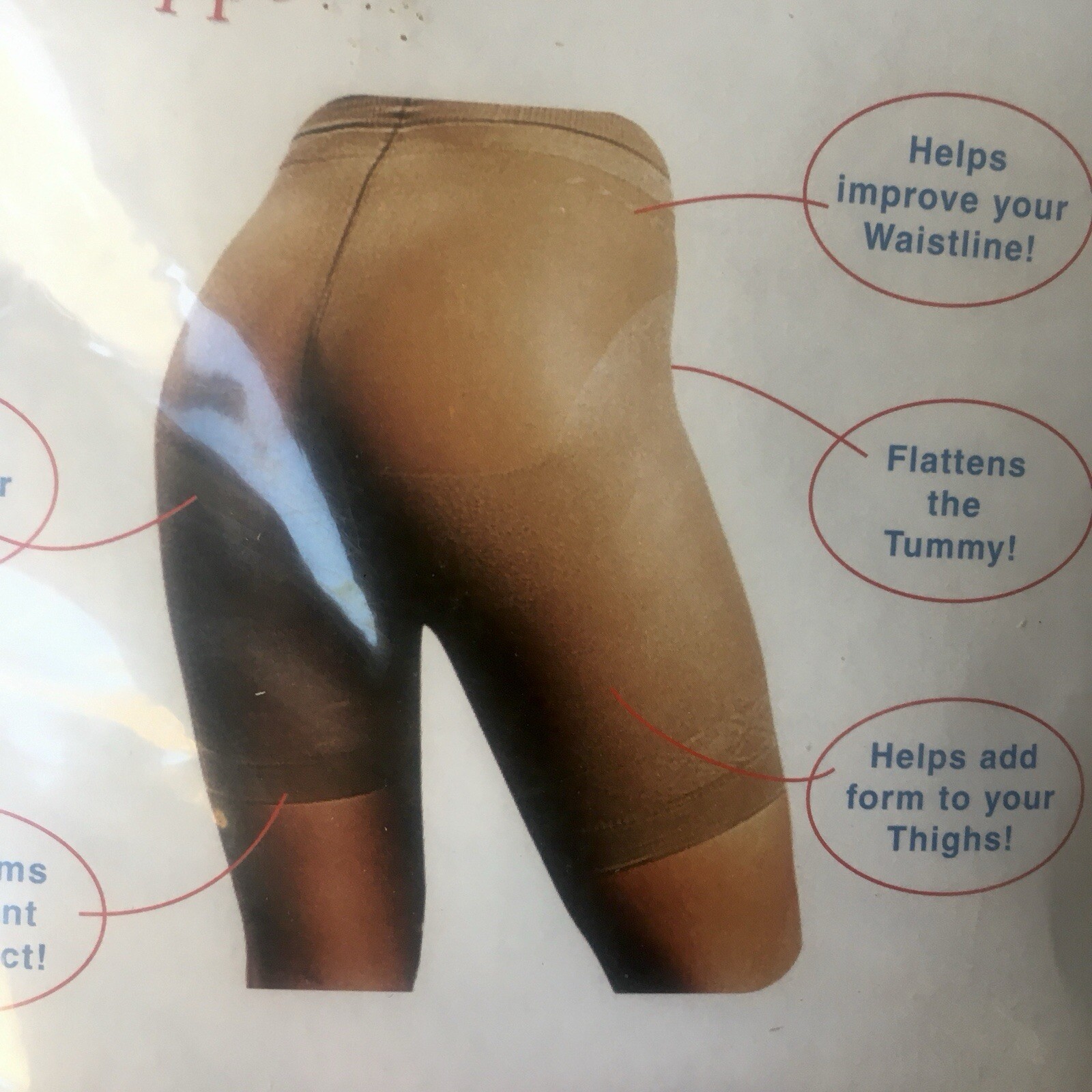 Vintage Pantyhose Slimming Pants Large Natural Pound Ridge Products Tummy Lift