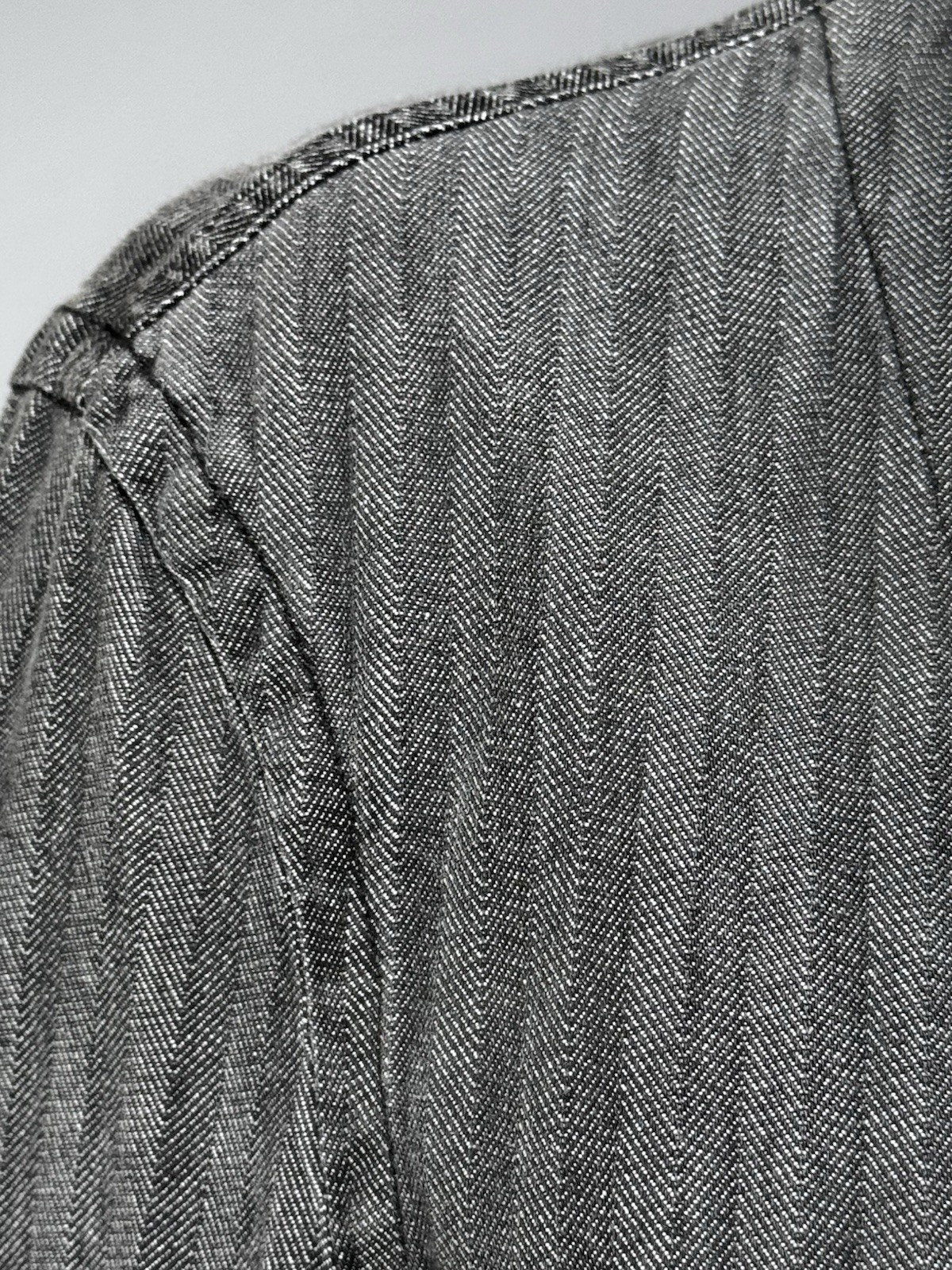 DKNY graphite hbt Denim Chore Jacket Vintage 90s Workwear Cotton Coat NOS NWT