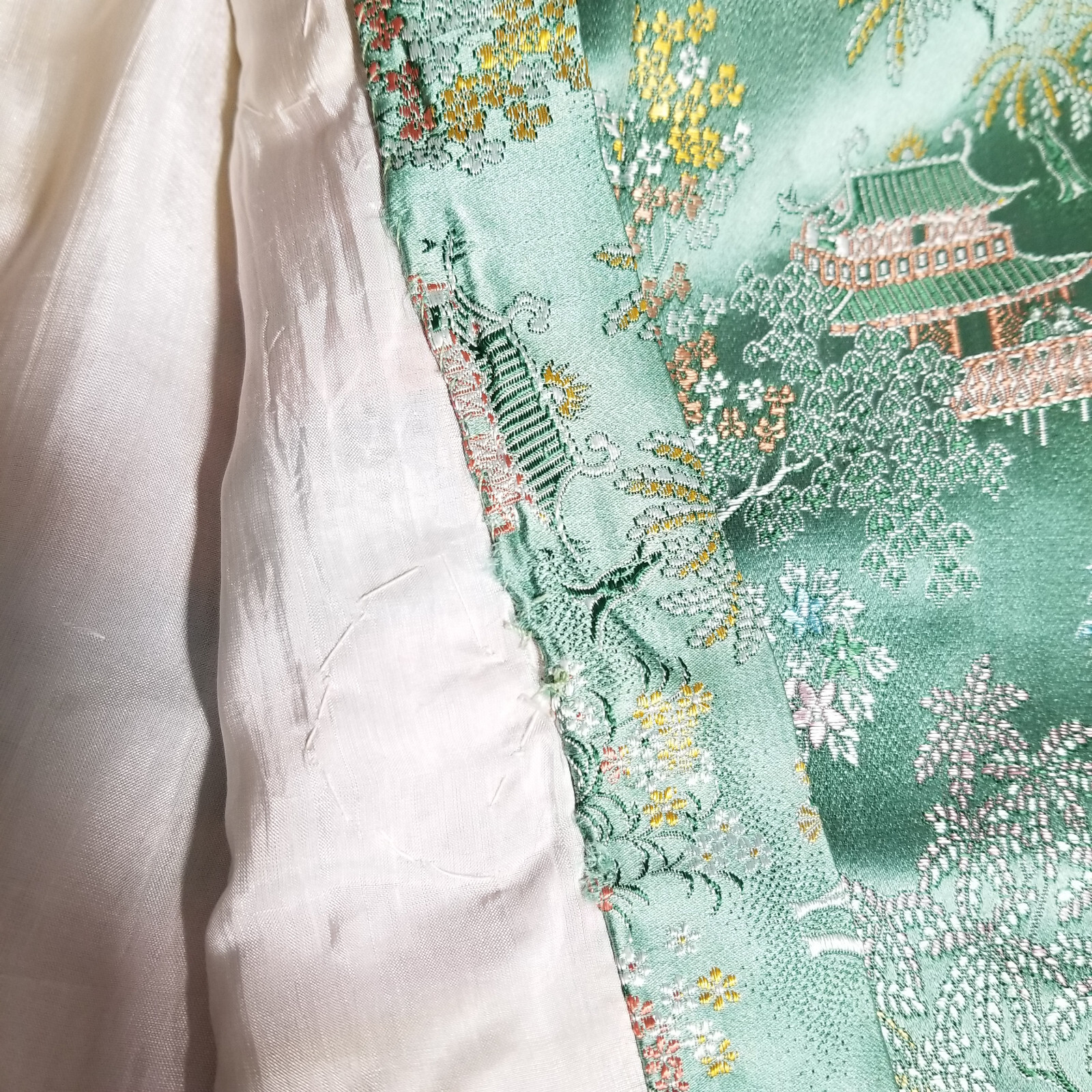 Vintage Chinese Silk Embroidered Embellished Jacket Asian Textile Art Collection