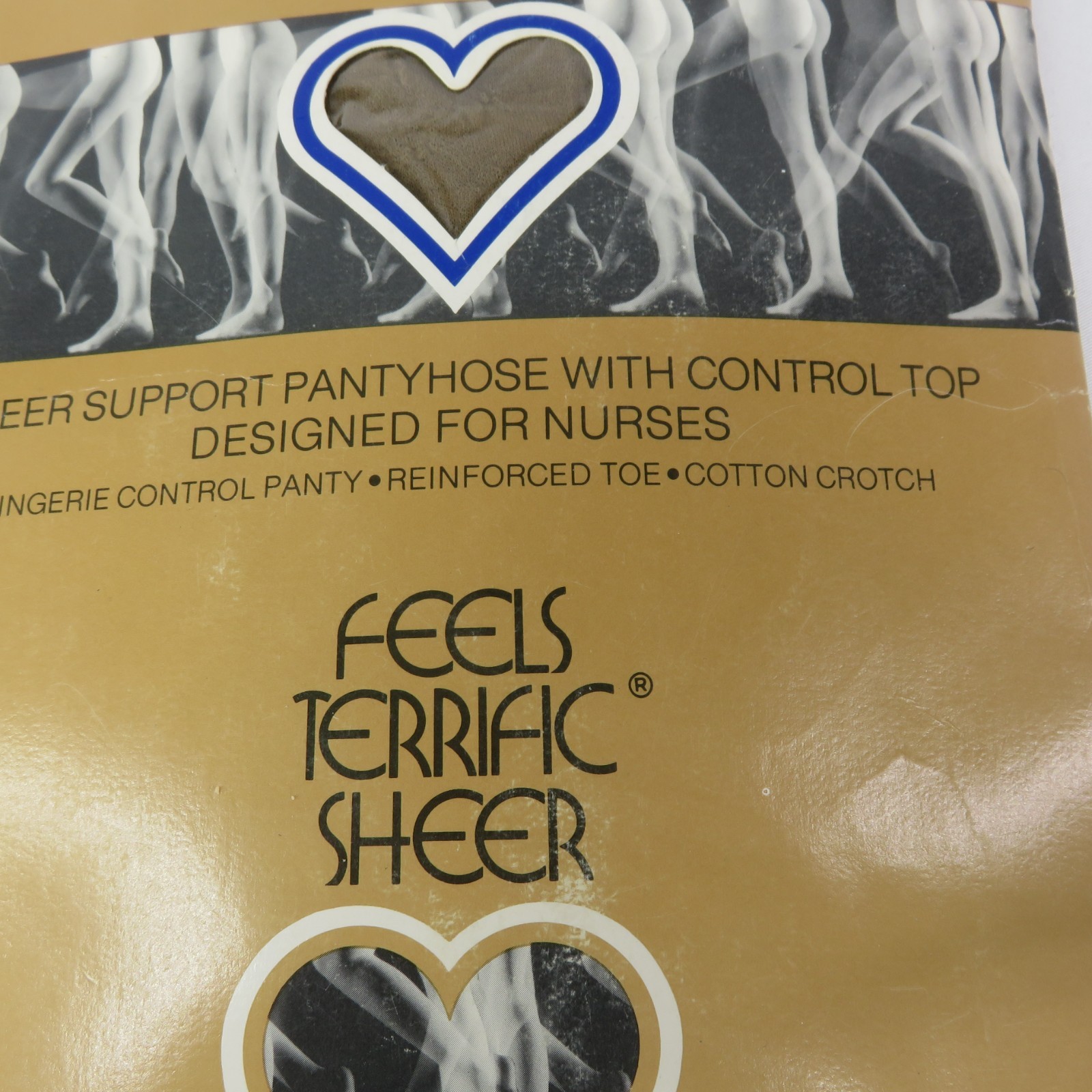 Vintage Nurse Mates Feels Terrific Sheer Pantyhose Size D Control Top NOS