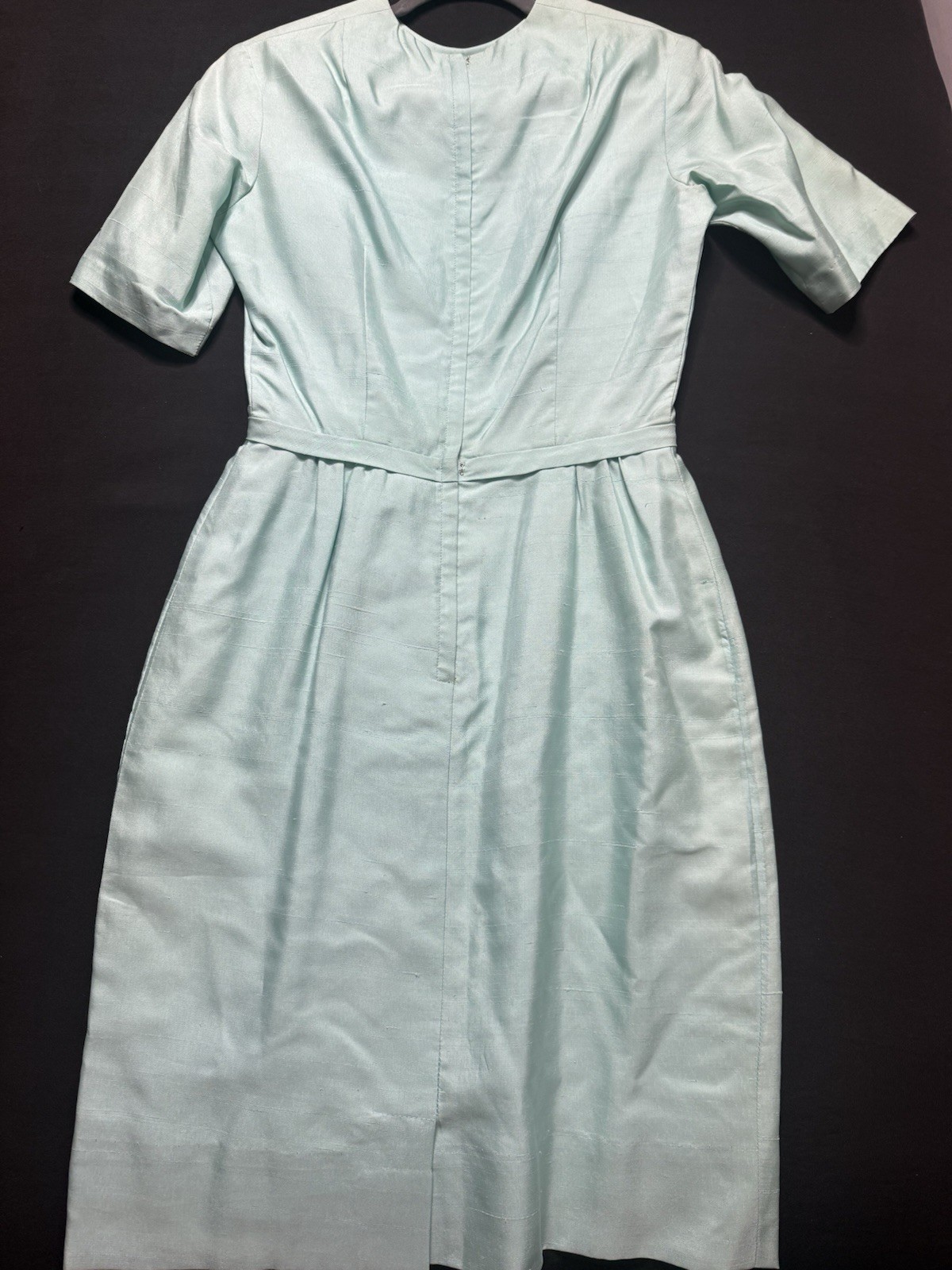 ✨✨1950’s to early 1960’s Vintage Silk Minty Green Dress✨✨ One of a kind