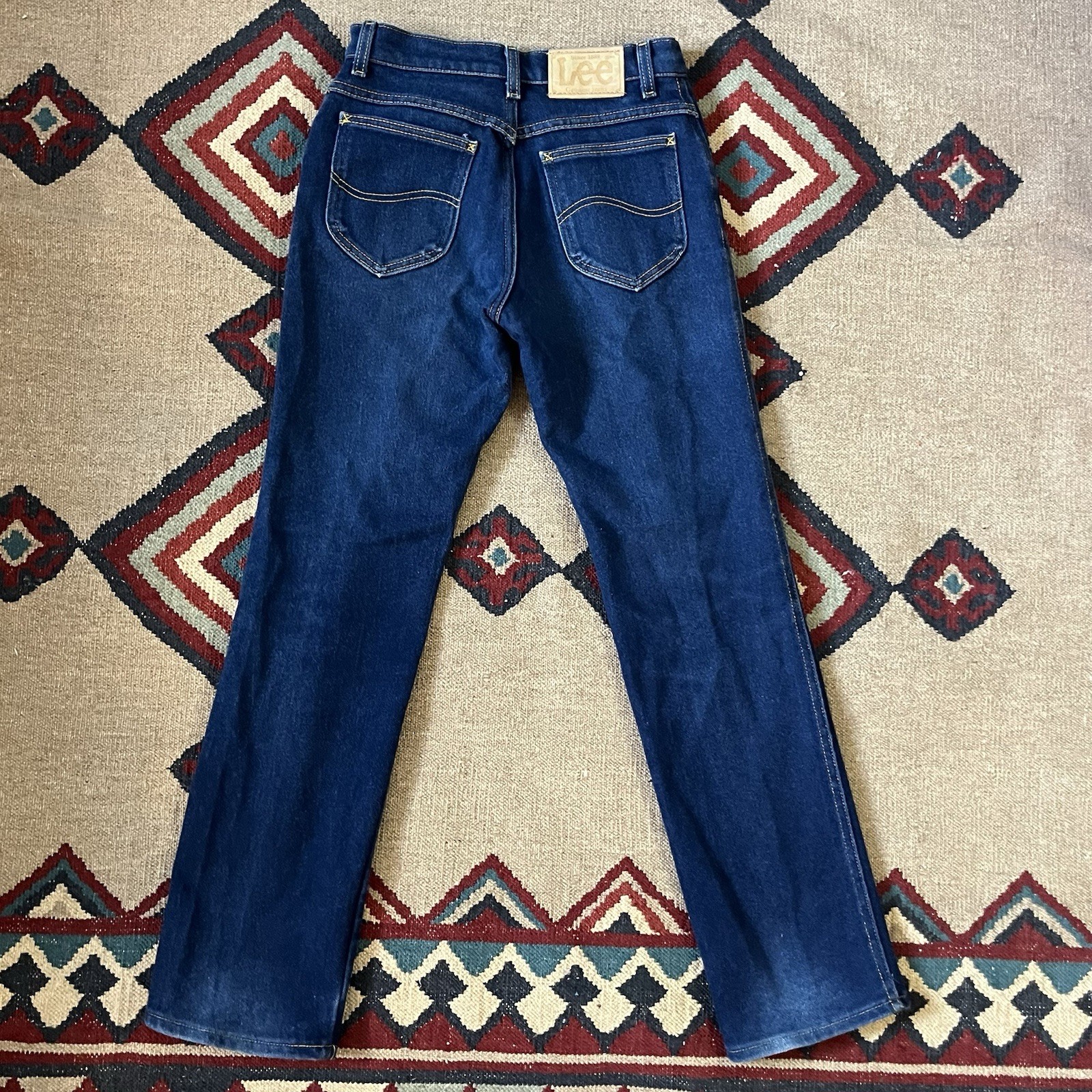 Vintage 80s Lee Riders Jeans Women’s 28×30 USA Made Blue Stretch Denim