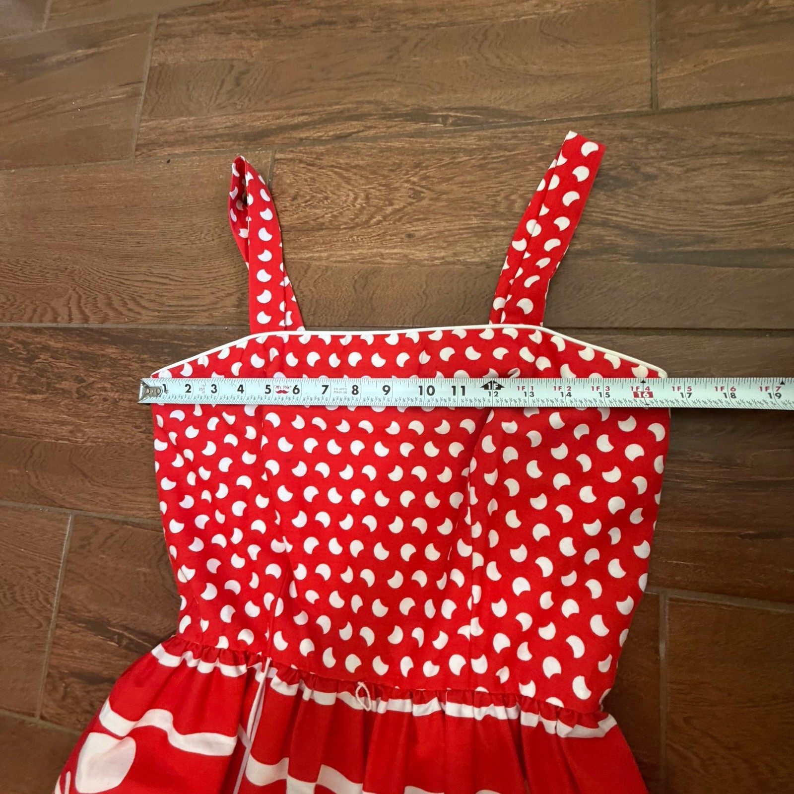 Vintage 70s Jenni Dress 9/10 Red White Floral Fit Flare Rocability Retro Pin-up