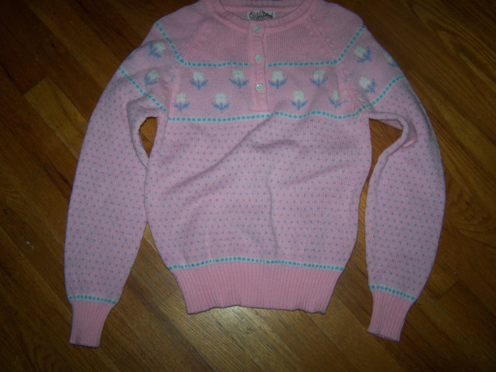 Vintage Currants By Jeri-Jo Pink Pullover Sweater Woman’s Medium (6)