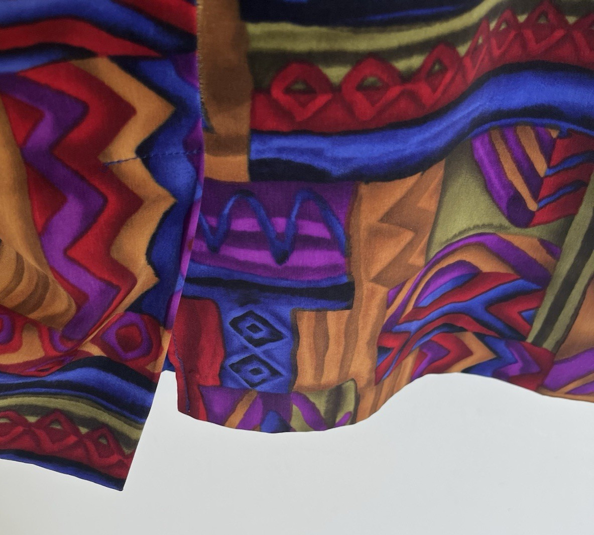 Vtg John Roberts Career Dress Abstract Shift Dress Women 10 Art to Wear Business