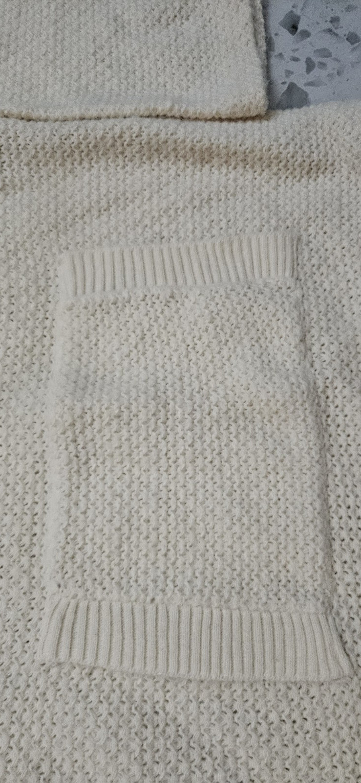 VTG Ecco Bay 1/4 Button Off-White Pullover Knitted Sweater Women’s S