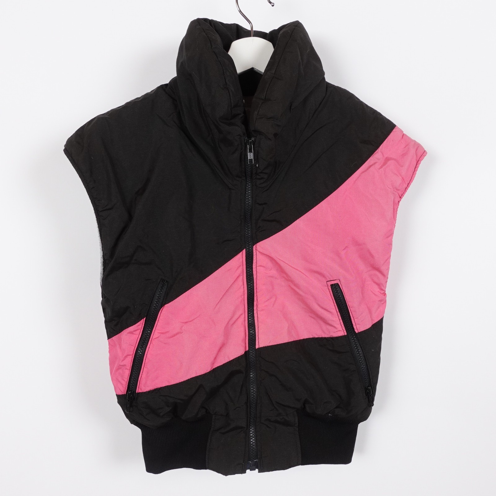 Vintage 80s Durango Womens Neon Pink Puff Vest Threadworks DTW Colorado Ski Smal