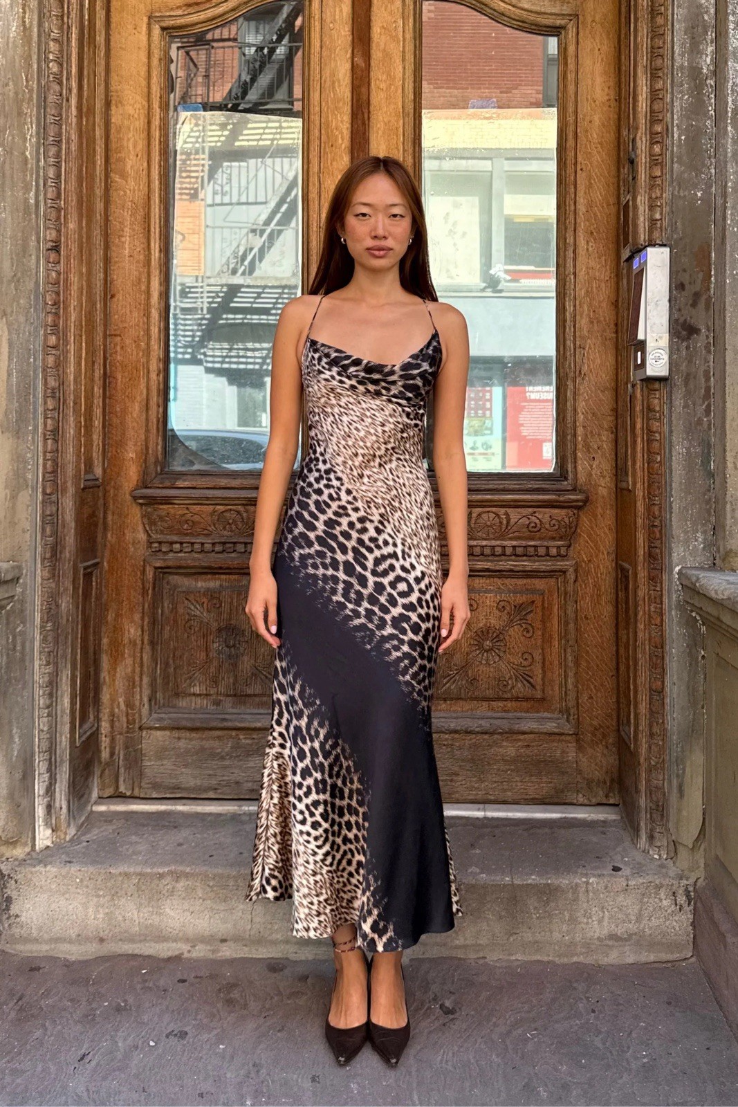 Roberto Cavalli 2000 F/W leopard silk Dress