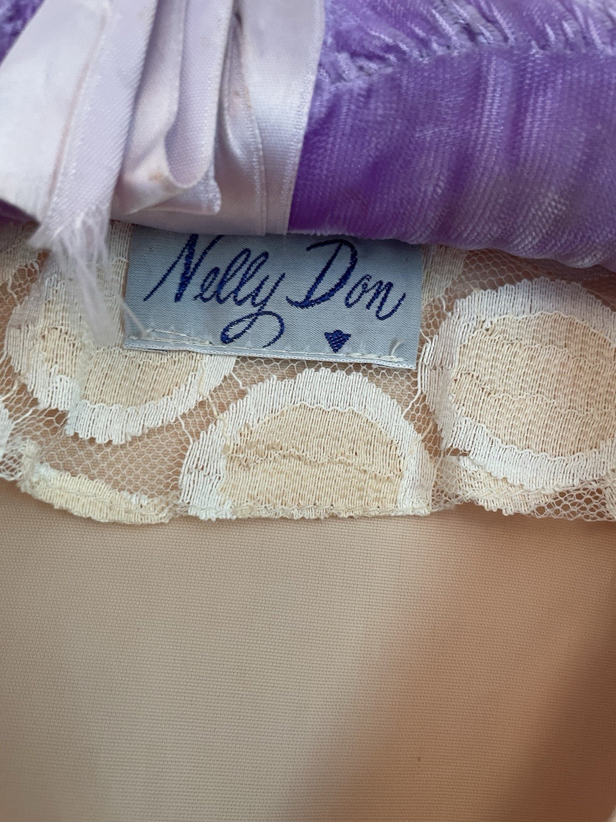 Nelly Don Peachy Cream Circle Lace Coat Dress 1960s Palm Beach Size 10 Mod Party