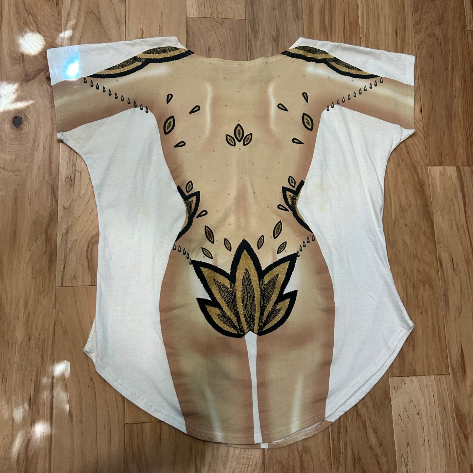Vintage Fun2Wear Fantasies LA Imprints 80s 90s Swimsuit Cover Up Vegas Showgirl